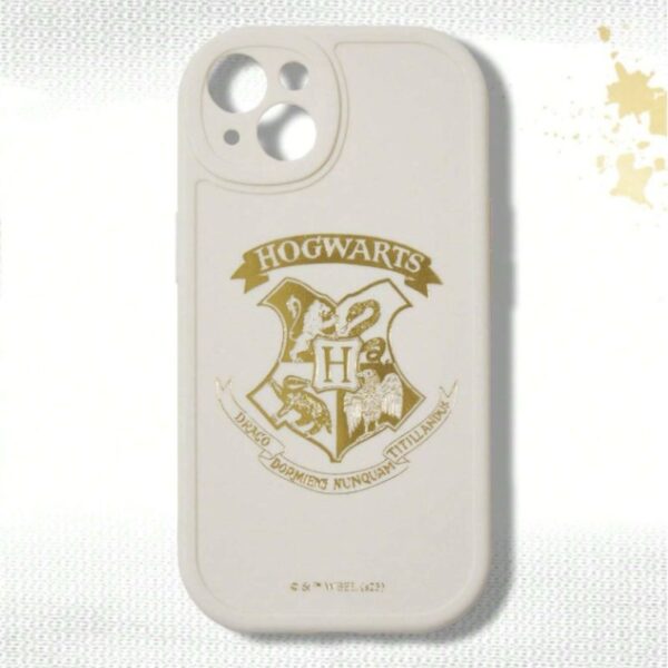 Carcasa Iphone 14 Escudo Hogwarts Blanco