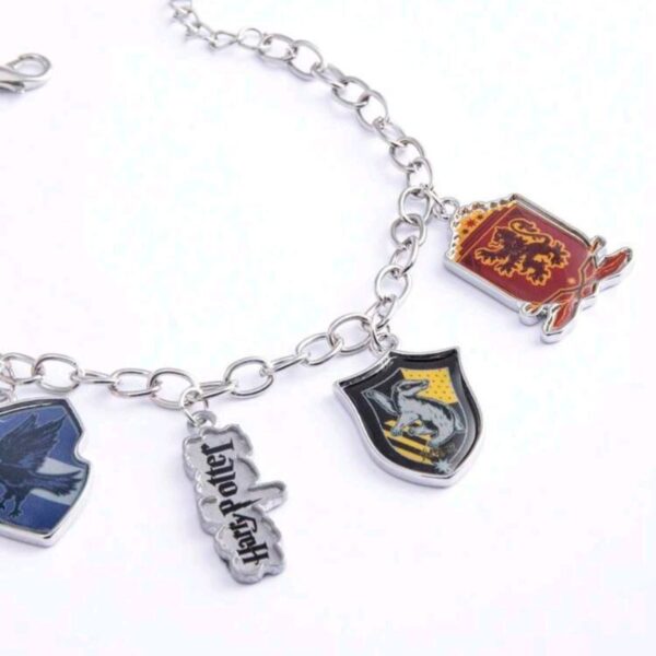 Pulsera Harry Potter Casas De Hogwarts Plateado - Imagen 2