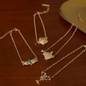 Conjunto 4 Pulseras Posion De Amor Diadema Rana Copa
