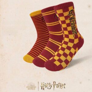 Pack 3 Pares Calcetines Casa Gryffindor