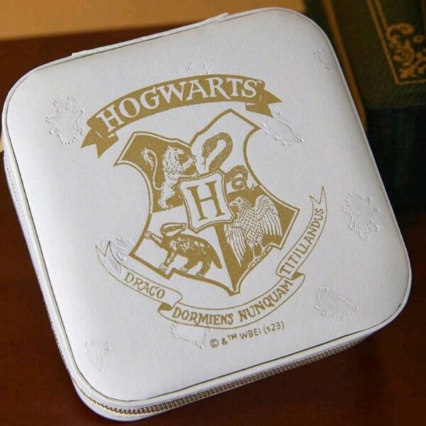 Joyero Blanco Estampado Hogwarts
