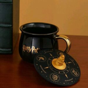Taza Ceramica  Harry Potter+Tapa Silicona Sombrero Seleccionador