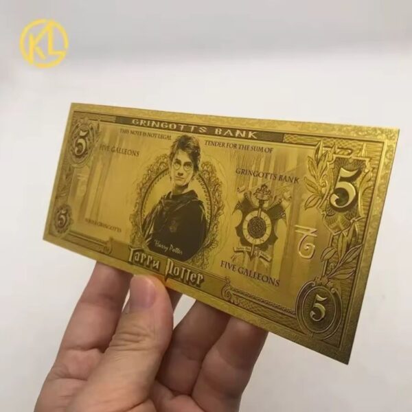 Billete Colección Dorado Harry Potter 5
