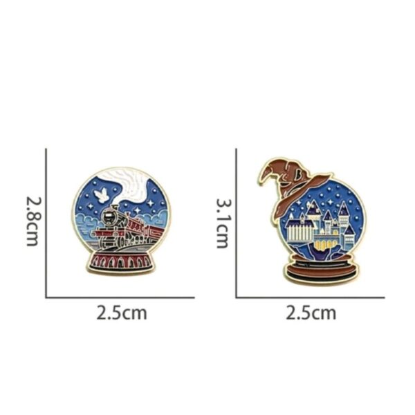Set 2 Pines Castillo Y Expreso Hogwarts - Imagen 3