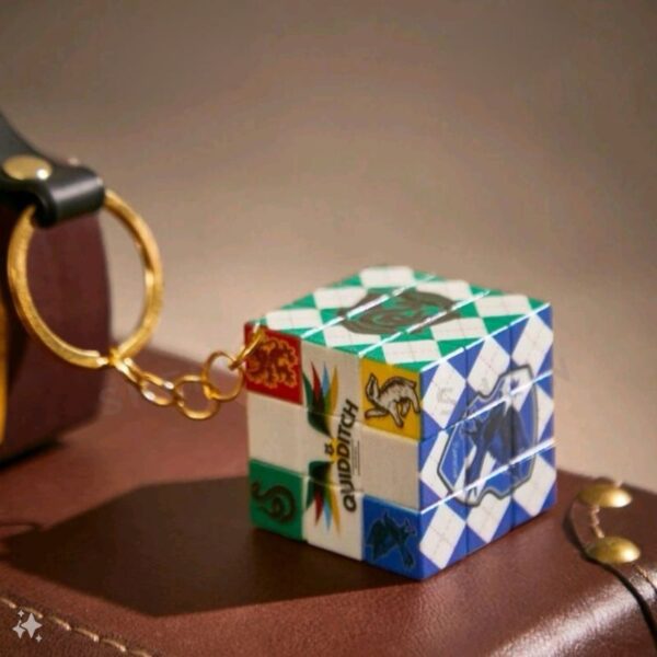 Llavero Cubo Rubix Casas De Hogwarts - Imagen 3