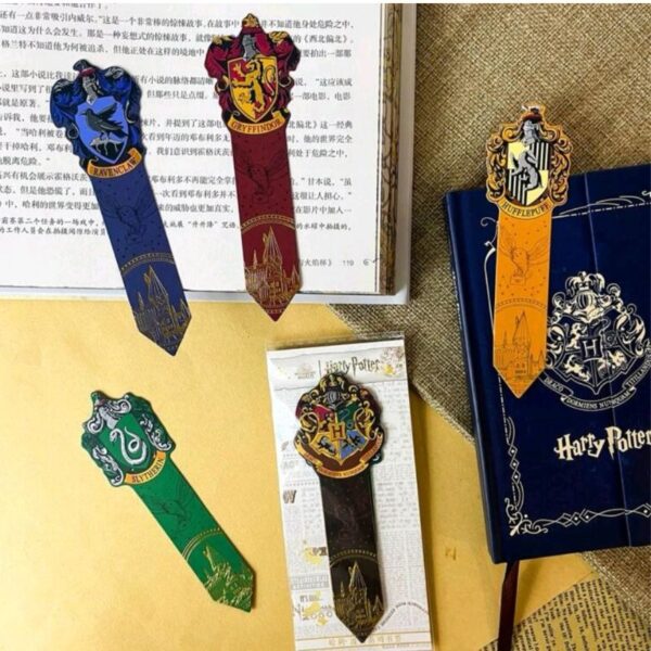 Set Marcador Paginas Casas De Hogwarts - Imagen 3