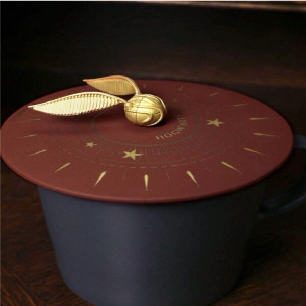 Tapa Silicona Para Taza Snitch Dorada - Imagen 3