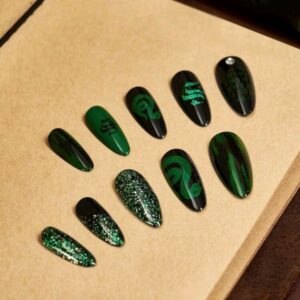 Set Uñas Postizas Slytherin