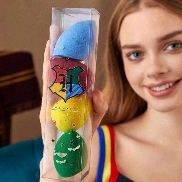 Set 4 Esponjas Maquillaje Casas De Hogwarts - Imagen 3