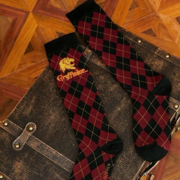 Par Calcetines Largos Gryffindor Rojo/Negro - Imagen 3