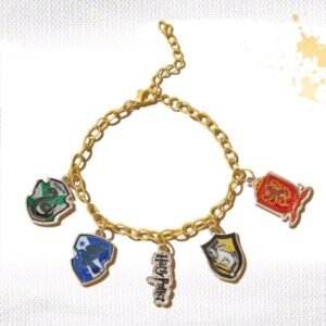 Pulsera Harry Potter Casas De Hogwarts Dorado