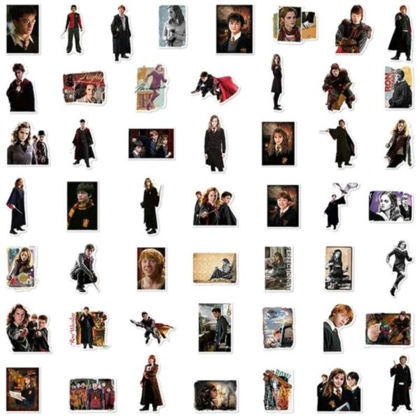 Set 50 Stickers Harry Hermionie Ron - Imagen 2