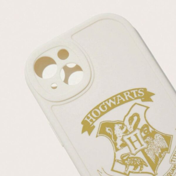 Carcasa Iphone 14 Escudo Hogwarts Blanco - Imagen 2