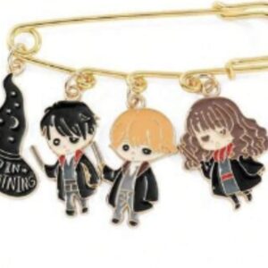 Broche 4 Insignias Sombrero Harry Ron Hermionie