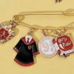 Broche 4 Insignias Casa Gryffindor