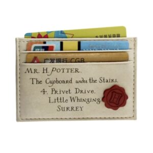 Tarjetero Estampado Sobre Carta Harry Potter