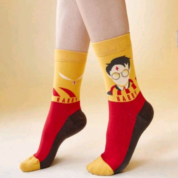 Set Dos Par De Calcetines Harry Snitch Hedwig Snitch - Imagen 2