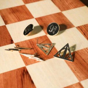 Set Aretes Reliquas De La Muerte 9 3/4 Cicatriz Harry
