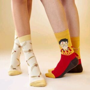 Set Dos Par De Calcetines Harry Snitch Hedwig Snitch