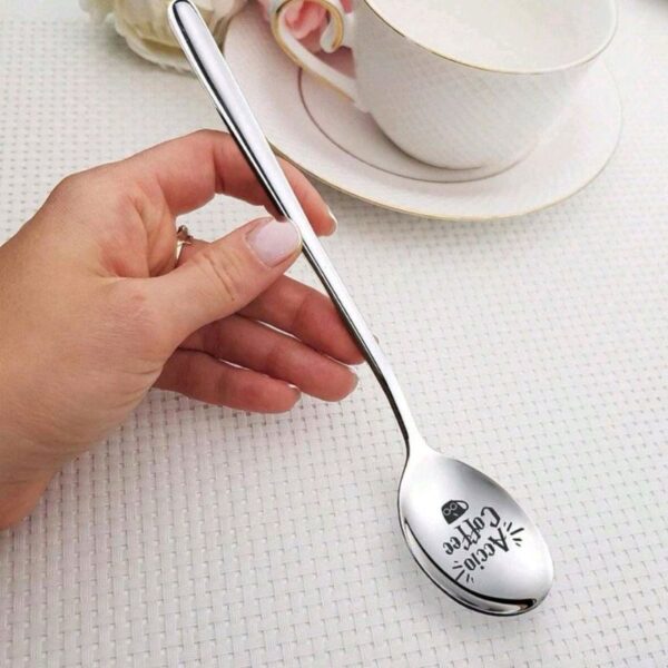 Cuchara Con Grabado Accio Coffe - Imagen 2
