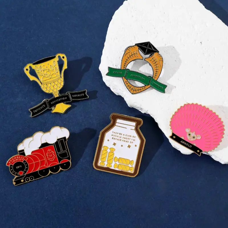 pines Harry Potter coleccionables diseños copa sortilegio tren frasco y arnold chile