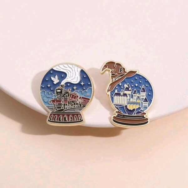 Set 2 Pines Castillo Y Expreso Hogwarts