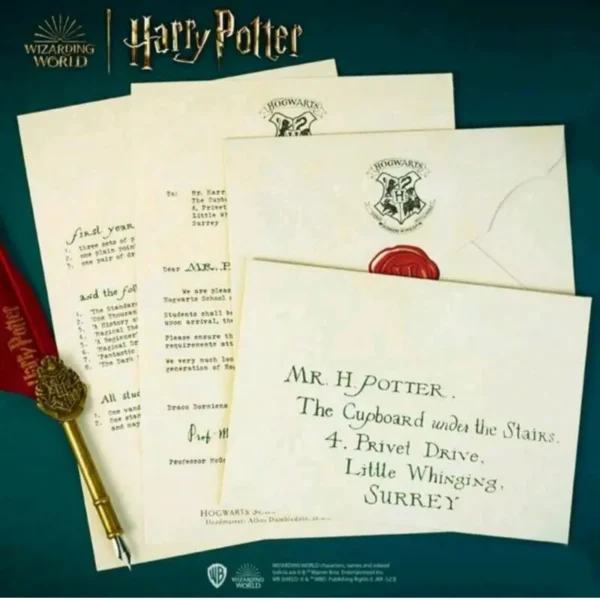 Pack 10 Cartas De Aceptación Hogwarts