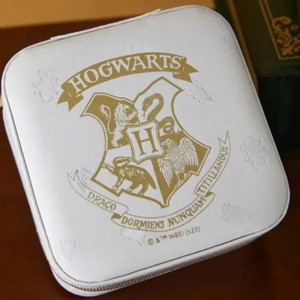 Joyero Blanco Estampado Hogwarts