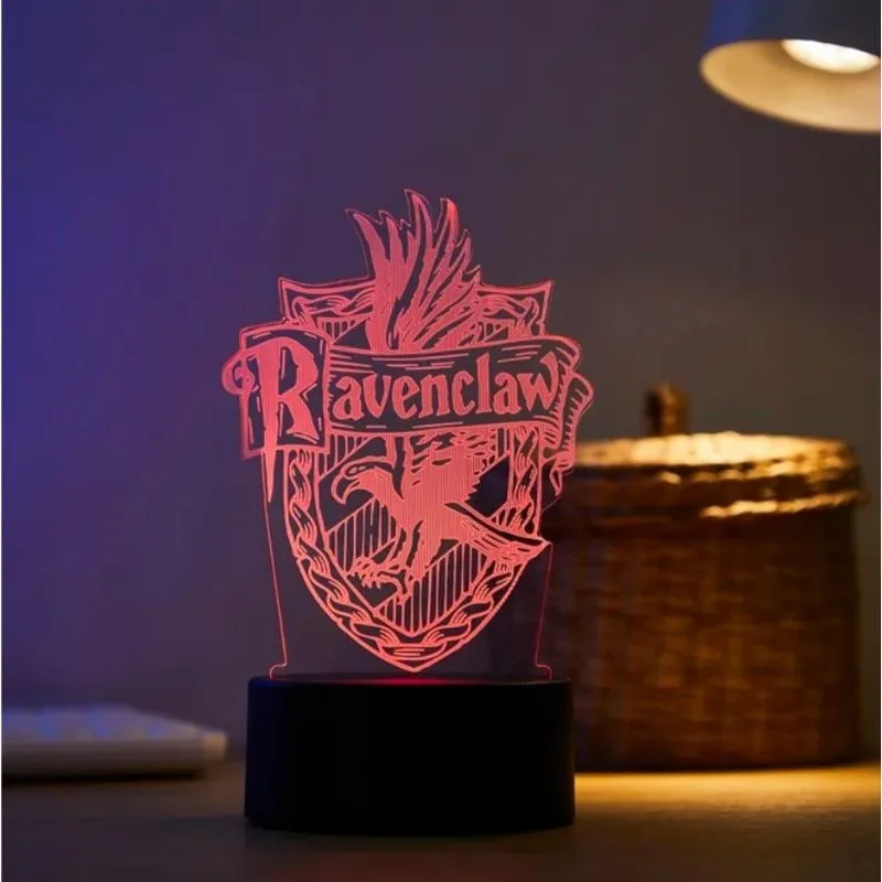 Lampara Led Acrílico Escudo Ravenclaw