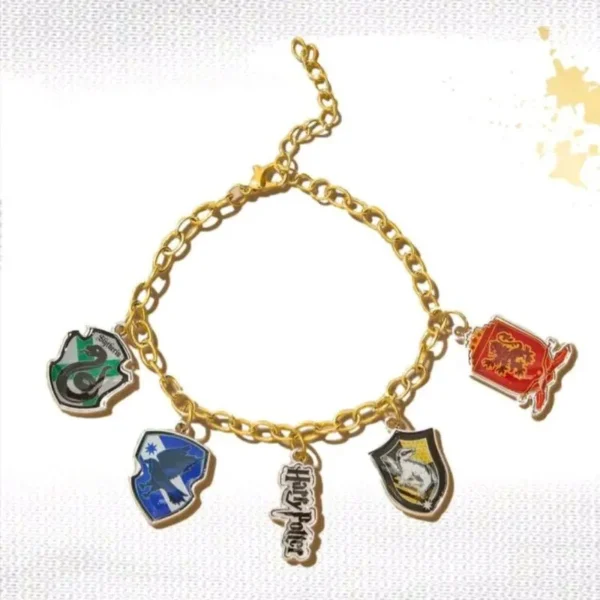 Pulsera Harry Potter Casas De Hogwarts Dorado