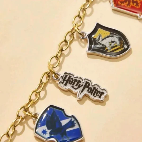 Pulsera Harry Potter Casas De Hogwarts Dorado - Imagen 2