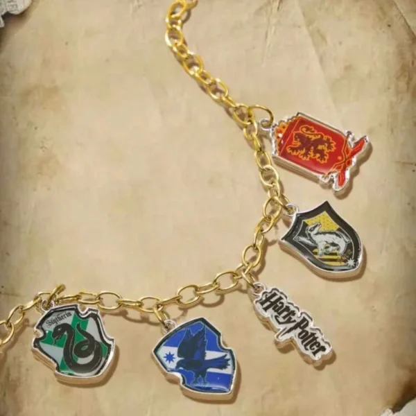 Pulsera Harry Potter Casas De Hogwarts Dorado - Imagen 3