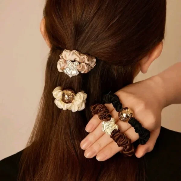 Set 4 Colet Para Cabello Snitch Hogwarts - Imagen 2