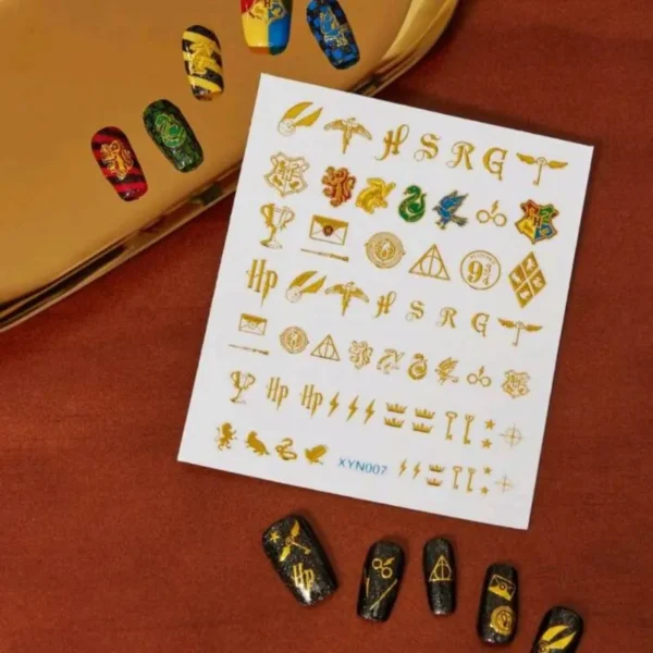 Stickers Para Uñas Símbolos Harry - Imagen 3