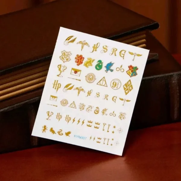 Stickers Para Uñas Símbolos Harry - Imagen 2