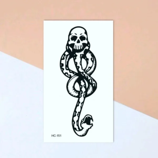 Tatuaje Temporal Marca Tenebrosa