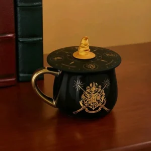 Taza Harry +Tapa Silicona Sombrero Seleccionador
