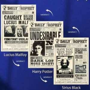 poster Harry Potter 3d lenticular diario el profeta cuadro holográfico indeseable 1 Sirius black Lucius Malfoy tienda chile