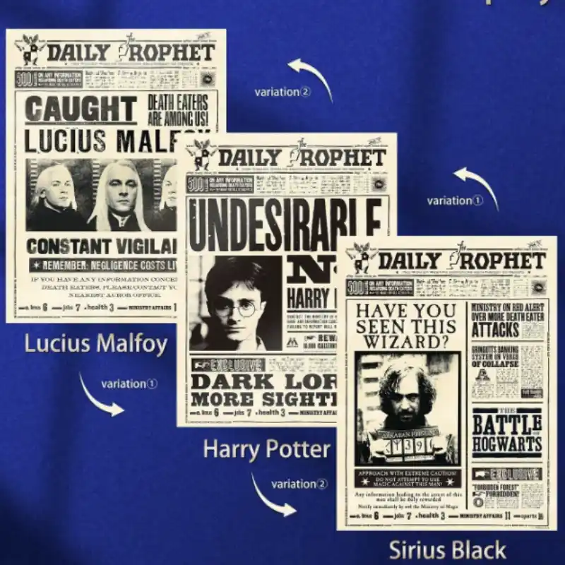 poster Harry Potter 3d lenticular diario el profeta cuadro holográfico indeseable 1 Sirius black Lucius Malfoy tienda chile