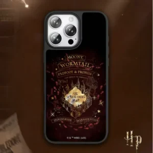 carcasa Harry Potter mapa del merodeador funda para iphone 15 pro y 16 pro max premium color burdeos chile