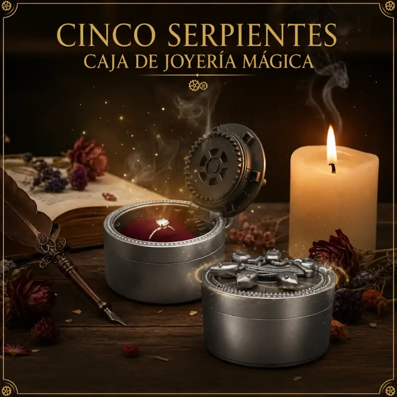 Joyero De Colección Harry Potter - Cámara De Los Secretos Con Anillo - Imagen 2