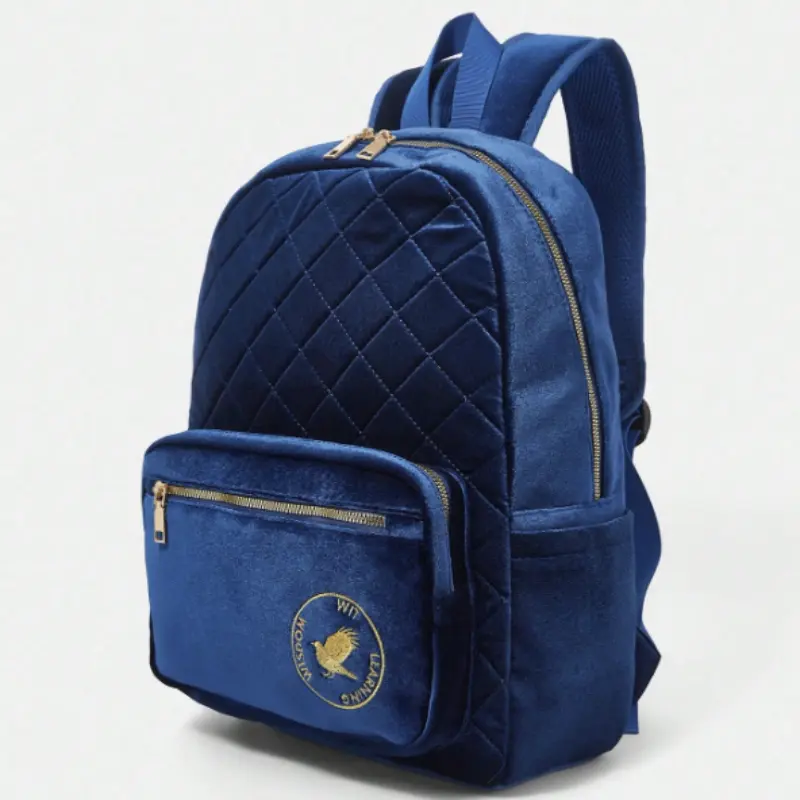 Mochila Harry Potter-Bolso Terciopelo Acolchado Casas De Hogwarts - Imagen 3