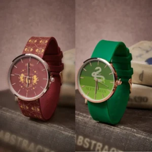 reloj Harry Potter análogo y correas de silicona de las casas Gryffindor y Glytherin chile